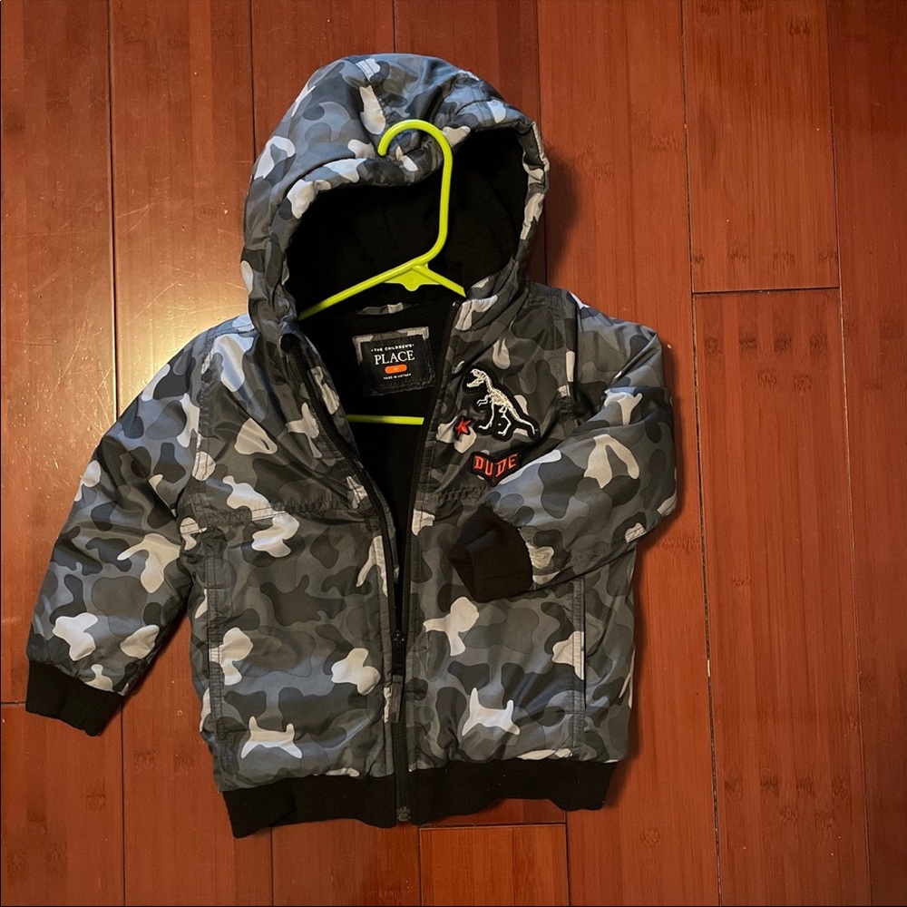 Children place jacket